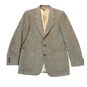 Vintage Oleg Cassini Sport Coat Blazer Union Made 80s Size 41